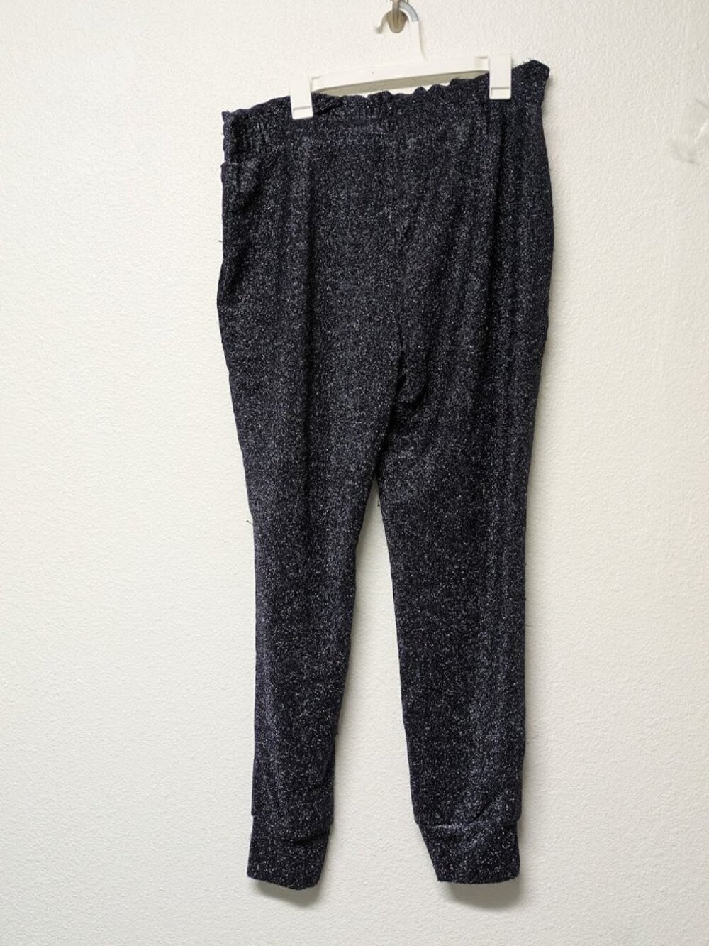 I.N.C INTERNATIONAL CONCEPTS Black Speckled Jogger Drawstring Sweatpants - XL